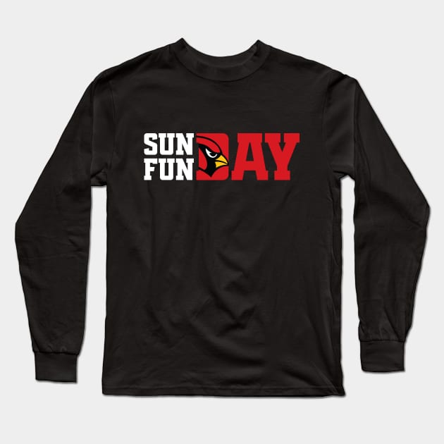 Arizona Cardinals Sunday Funday Long Sleeve T-Shirt by LunaGFXD